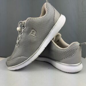 Propet TravelFit Prestige Womens Size 10 Silver Grey Walking Shoes Sneaker
